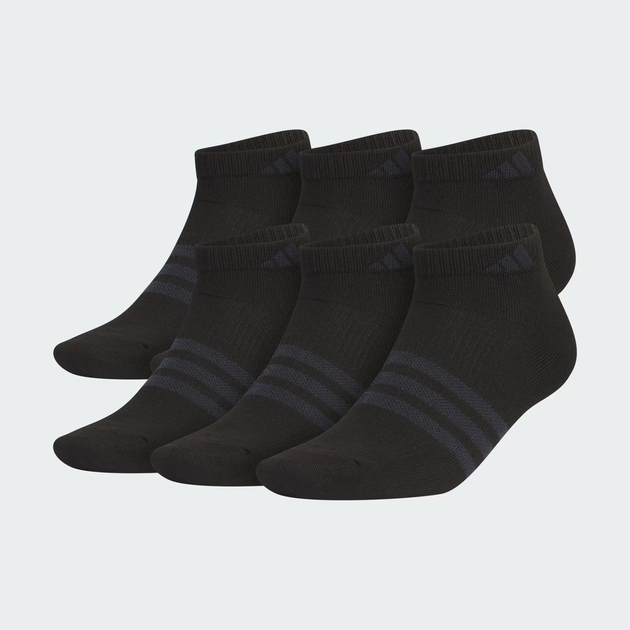 Набір шкарпеток Adidas 6 пар 1159824392 (Чорний/Сірий 38-46), фото 1