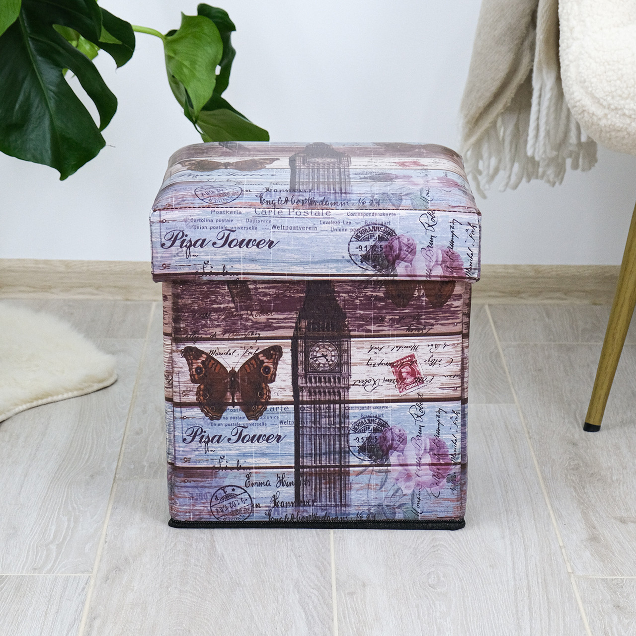 Пуф банкетка з ящиком, що складається - Біг бен Гранд Презент SH31456-084, фото 1