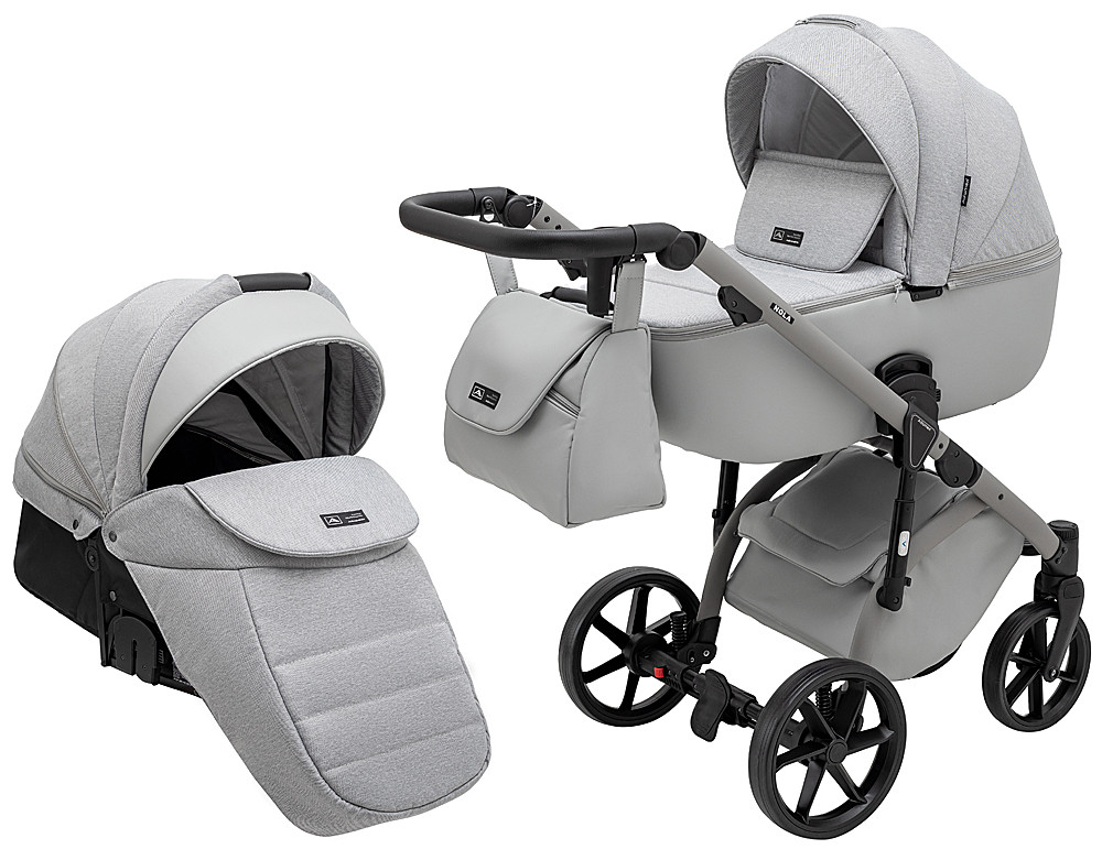 Коляска 2 в 1 Adamex Nola Natura 9 moon, фото 1