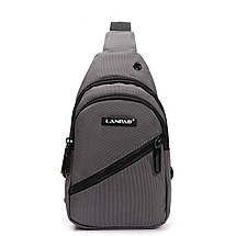 PODIUM Сумка Чоловіча На Плечо нейлон Lanpad 82085 gray, фото 6