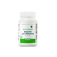 Метил B12 з L-метилфолатом, смак вишні, Methyl B12 with L-Methylfolate, Seeking Health, 60 жувальних таблеток