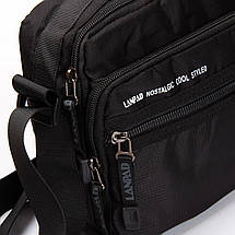 PODIUM Сумка Чоловіча Планшет нейлон Lanpad 8648 black Розпад, фото 4