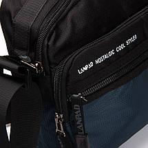 PODIUM Сумка Чоловіча Планшет нейлон Lanpad 8648 blue Розпад, фото 4