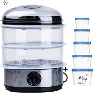 Професійна Пароварка / Мантоварка для дому 3 яруси 11 л