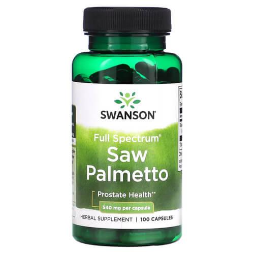 Swanson Saw Palmetto Full Spectrum 540 mg 100 капсул