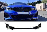 Губа ( переднього бампера ) Чорний глянець ( M-Performance ) V1 на BMW 3 Series G20 / G21 2018-2022 року