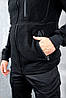 Кофта тактична флісова на хутрі чорна |Щільність 440 гр/м, фото 7