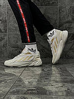 Чоловічі кросівки Adidas Ozelia Адідас світло-сірі стильні легкі кросівки для повсякденного носіння