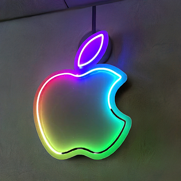 Вивіска неонова Apple RGB Smart 1000х791 мм з контролером пультом