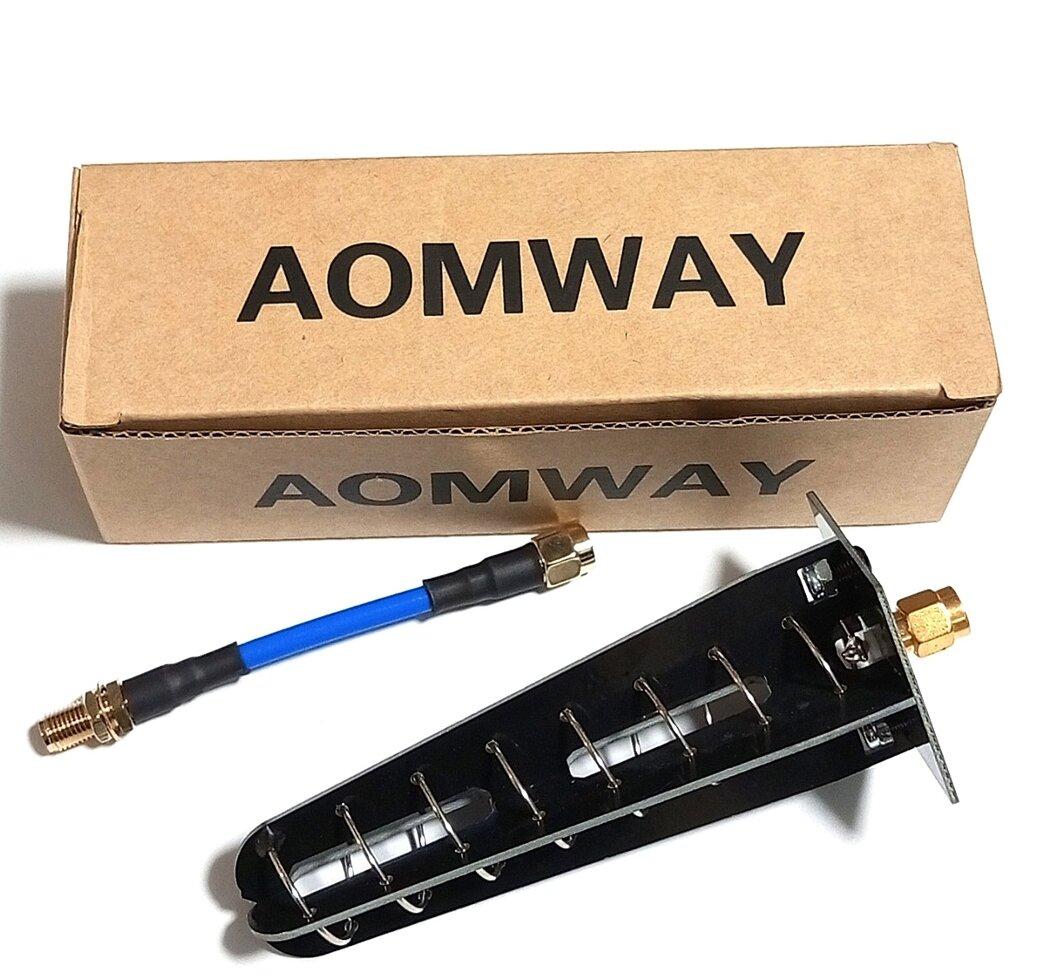 Антена 5170-6300MHz 14dBi RHCP, 8-ми виткова, спіральна Aomway, RP SMA