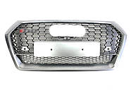 Решітка радіатора Full Silver ( в стилі RSQ5 ) на AUDI Q5 80A 2016-2020 року
