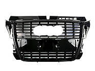 Решітка радіатора Full Black ( в стилі S3 ) на AUDI A3 8P 2008-2012 року