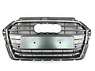 Решітка радіатора Silver Chrome ( в стилі S3 ) на AUDI A3 8V 2016-2020 року