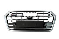 Решітка радіатора Black Silver ( в стилі SQ5 ) на AUDI Q5 80A 2016-2020 року