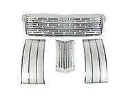 Решітка радіатора  + жабра + решітки в бампер на LAND ROVER Range Rover Vogue L405 2013-2017 року