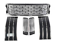 Решітка радіатора  + жабра + решітки в бампер на LAND ROVER Range Rover Vogue L405 2013-2017 року