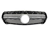 Решітка радіатора Silver Black AMG на Mercedes-Benz CLA-Class C117 2013-2017 року