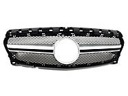 Решітка радіатора Silver Black AMG на Mercedes-Benz CLA-Class C117 2017-2019 року