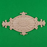 Різьблений дерев'яний декор для меблів/Декор центральний/ Код ДЦ8, фото 3