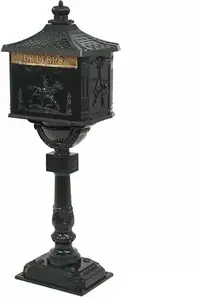 Поштова скринька VidaXL алюміній зелений 43X30X117