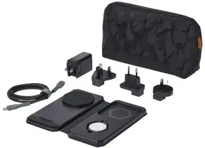 Бездротовий зарядний пристрій URBAN ARMOR GEAR 3-in-1 Travel Charger Black, фото 3