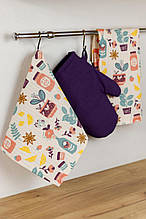 Набір Фіолетовий (Рукавичка та 2 серветки) ТМ ПРОВАНС