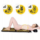 Килимок акупунктурний з валиком 4FIZJO Classic Mat XL Аплікатор Кузнєцова Black/Gold (P-5907739315052), фото 3