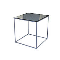 Журнальний стіл "Драконник" скло, графіт (малий)