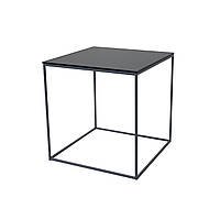 Журнальний стіл "Драконник" скло, чорний (малий)