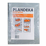 Тент 160 г/м2 6х10м "PLANDEKA" тарпауліновий від дощу, снігу, сонця, захисний тент для дачі та авто, фото 2