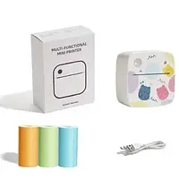 Фотопринтер Infinity Phomemo D2 Mini + 3 рулони кольорового паперу