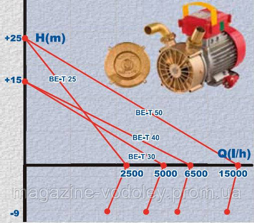 El. Pompa BE-T 40-380В HP1,20 - фото 3 - id-p31313020