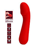 Вібратор вагінальний та для стимуляції точки G червоного кольору Pretty Love Cetus Кайф, фото 2