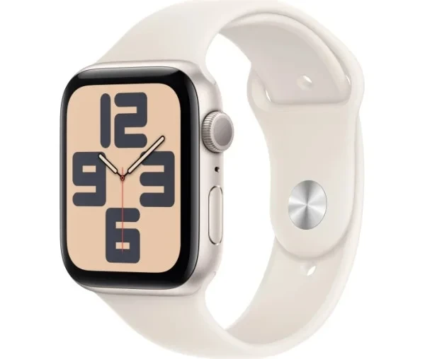 Смарт-годинник Apple Watch SE 2 (2024) GPS 44mm Starlight Aluminium Case with Starlight Sport Band - S/M (MXEU3QH/A)