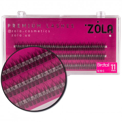 Вії-пучки Zola Birdtail, 11 мм