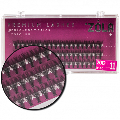 Вії-пучки 20D Zola, 11мм