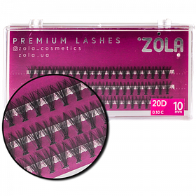 Вії-пучки 20D Zola, 10 мм