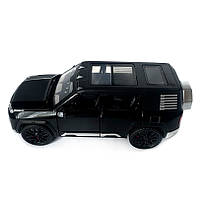Машинка металева Land Rover Defender Ленд Ровер Дефендер чорна 1:32 відкр двері баг капот звук світло 16*6,5*7 см (32206), фото 2