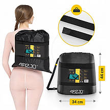 Килимок акупунктурний з подушкою 4FIZJO Ergo Mat Аплікатор Кузнєцова 4FJ0380 Black/Blue Poland, фото 2