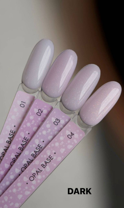 Камуфлююча база для нігтів Dark Pro Base Opal №2, 15 мл, фото 1