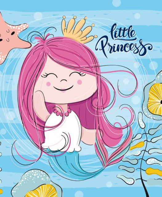 Блокнот 104*124 96 арк тв палітурка клітинка мат лам уф лак Little Princess, фото 1