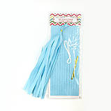 Пензлики тасел паперові гірлянди 5 шт 35 см блакитний, фото 2
