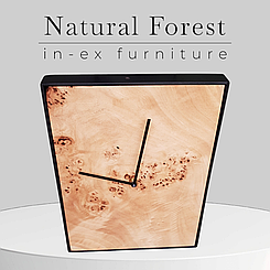 Прямокутний декоративний годинник "Natural Forest"