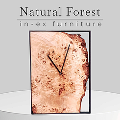 Прямокутний декоративний годинник "Natural Forest"