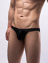 Дихаютчі сітчасті сексуальні чоловічі труси Star Night чорні, XL, фото 2