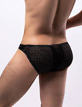 Дихаютчі сітчасті сексуальні чоловічі труси Star Night чорні, XL, фото 4