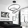 Світлодіодна люстра Esllse AKRILIKA 70W 3R ON/OFF BLACK чорна Ø60×120см підвісна, фото 7