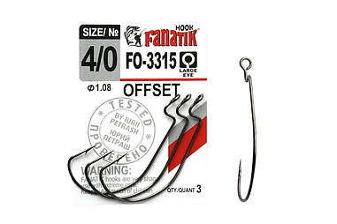 Офсетний гачок Fanatik FO-3315 №4/0 арт FO-3315-4/0
