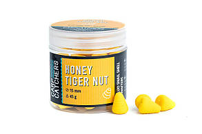 Вафтерc Carp Catchers Fluo Snail Shell Wafters HONEY TIGER NUT 15*12 mm