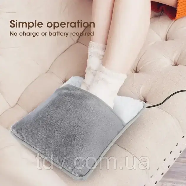 Грілка для ніг з підігрівом Foot Warmer XL-997 – теплий килимок для дому та офісу